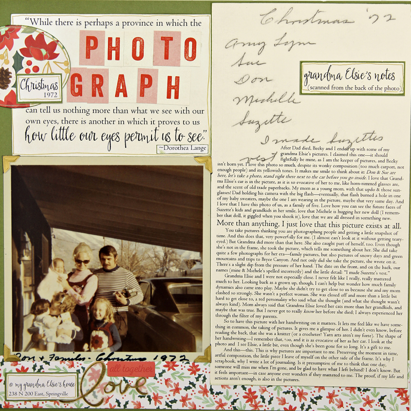 1972 12 25 Amy Christmas photo at Grandma Elsie's house